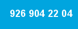 926 904 22 04 926 904 22 04